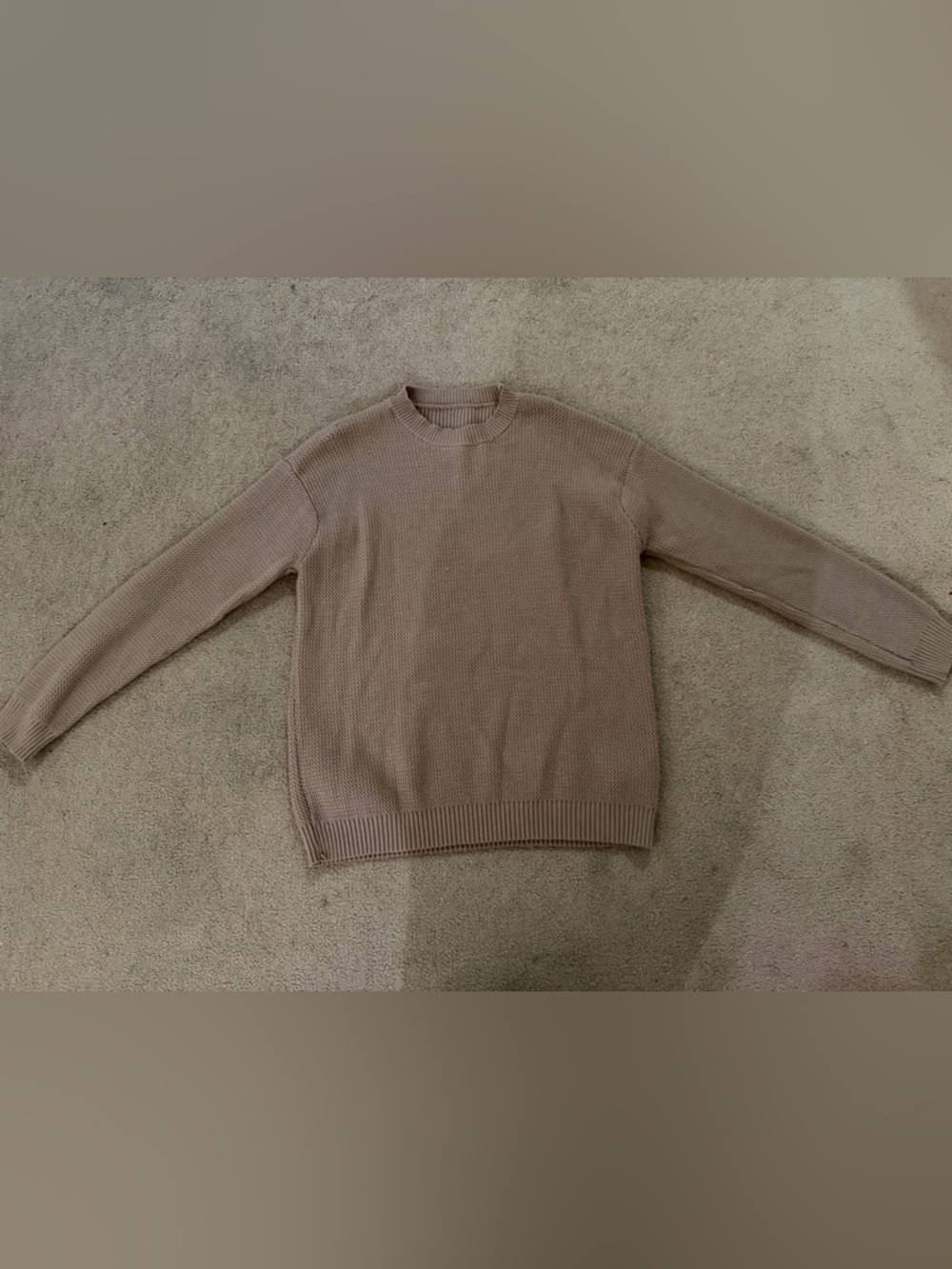 Men's Crewneck Sweater in Tan
